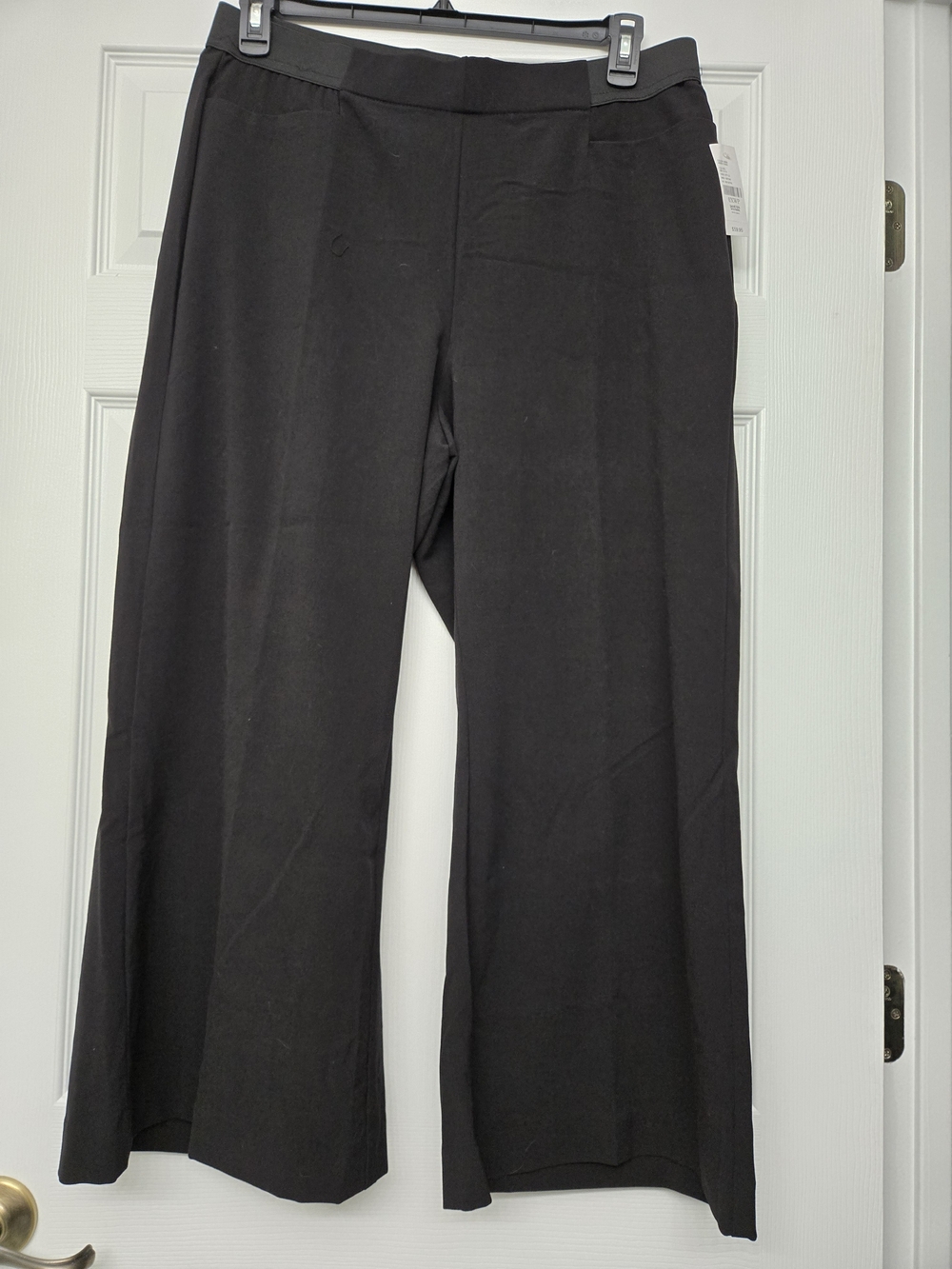 Black Wide Leg Petite Pants